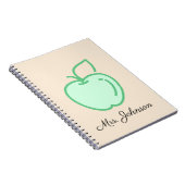 Carnet Image de pomme verte claire (Côté Droit)