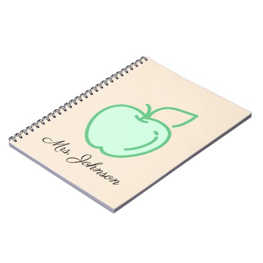 Carnet Image de pomme verte claire (Côté gauche)