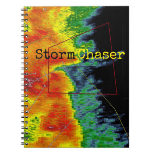 Carnet Image de radar de chasseur de tempête