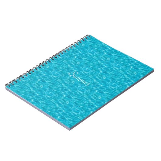 Carnet Image d'eau turquoise (Côté gauche)