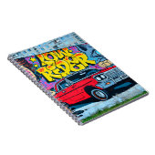 Carnet Image détaillée du dessin de graffiti. Conceptuel (Côté Droit)