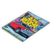 Carnet Image détaillée du dessin de graffiti. Conceptuel (Côté gauche)