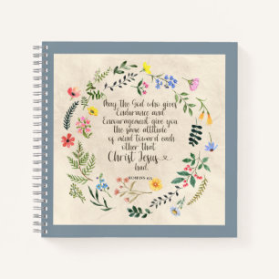 Carnet Image du verset biblique Romains 15:5