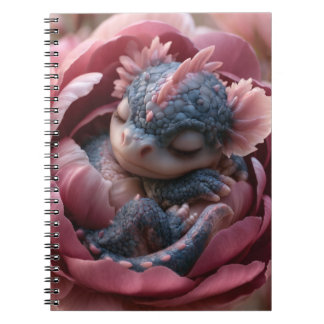 Carnet Image Fantastique Envoûtante d'un Bébé Dragon Minu