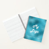 Carnet Image logo personnalisé bleu affaires (Intérieur)