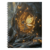 Carnet Image lunaire d'une fée dans le creux d'un arbre (Devant)