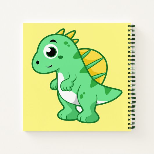 Carnet Image Mignonne D'Un Spinosaure. (Dos)