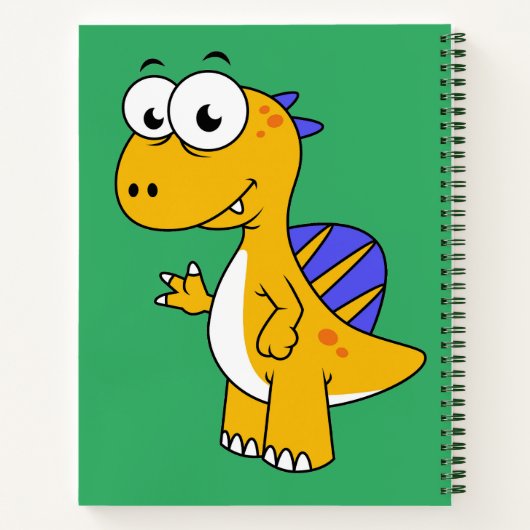 Carnet Image Mignonne D'Un Spinosaure. 2 (Dos)
