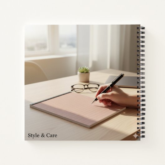 Carnet Image personnalisée recto-verso personnalisée (Dos)