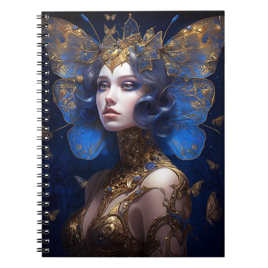 Carnet Imaginaire Blue Gold Fairy (Devant)