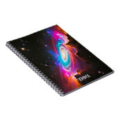 Carnet Imaginaire céleste Trou noir Nom personnalisé (Côté Droit)