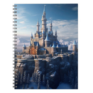Carnet Imaginaire château numérique dans les montagnes