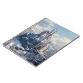 Carnet Imaginaire château numérique dans les montagnes (Côté gauche)