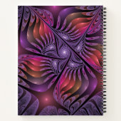 Carnet Imaginaire coloré Abstrait Violet Fractal Nom (Dos)
