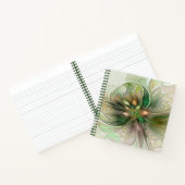 Carnet Imaginaire coloré Moderne Fleur Fractale Abstraite (Intérieur)
