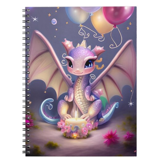Carnet Imaginaire Cute Kawaii bébé dragon Carte postale (Devant)
