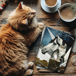 Carnet Imaginaire de chat de la licorne blanche