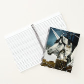 Carnet Imaginaire de chat de la licorne blanche (Intérieur)
