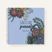 Carnet Imaginaire Doodle Flowers sur Purple Gratitude Jou (Devant)