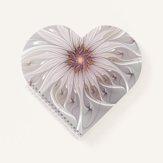 Carnet Imaginaire Floral, Abstraite Fleur Pastel Moderne (Devant)