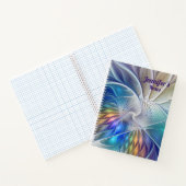 Carnet Imaginaire Floral, Art Fractal Abstrait Nom Flower (Intérieur)