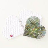 Carnet Imaginaire Floral Fleur Art Fractal Moderne Avec O (Intérieur)