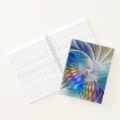 Carnet Imaginaire Floral, Fleur Fractale Abstraite coloré (Intérieur)