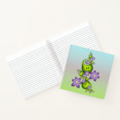 Carnet Imaginaire Floral Fleurs Lilac Formes vertes Fract (Intérieur)