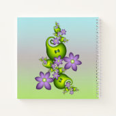 Carnet Imaginaire Floral Fleurs Lilac Formes vertes Fract (Dos)