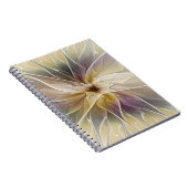 Carnet Imaginaire Floral Gold Eggplant Art Fractal Abstra (Côté Droit)