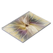 Carnet Imaginaire Floral Gold Eggplant Art Fractal Abstra (Côté gauche)