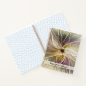 Carnet Imaginaire Floral Gold Eggplant Nom de l'art Abstr (Intérieur)