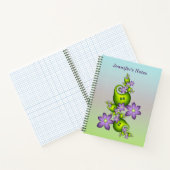Carnet Imaginaire floral Lilac Fleurs vertes Nom fractal (Intérieur)