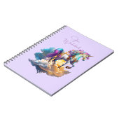 Carnet Imaginaire magique Unicorne Nuages Romance Anniver (Côté gauche)