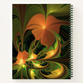 Carnet Imaginaire Plante Abstrait rouille verte Brown fra (Dos)