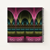 Carnet Imaginaire spécial Motif Abstrait coloré Fractal (Dos)