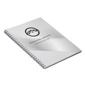 Carnet Immobilier Argent Élégant (Côté Droit)