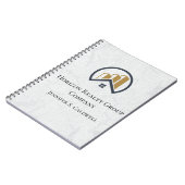 Carnet Immobilier blanc élégant moderne (Côté gauche)