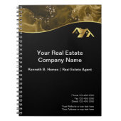 Carnet Immobilier. Construction. Or noir (Devant)