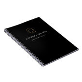 Carnet Immobilier Noir Chic (Côté Droit)