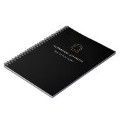Carnet Immobilier Noir Chic (Côté gauche)
