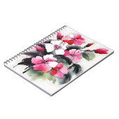 Carnet Impatiens - Fleurs aquarelles (Côté gauche)