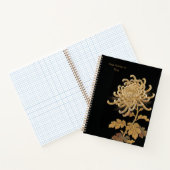 Carnet Impérial Or : Le Chrysanthème de style Maki-e (Intérieur)