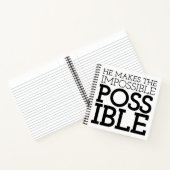 Carnet Impossible d'envisager l'art chrétien Citation Art (Intérieur)