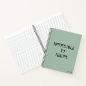 Carnet Impossible To Ignore Modern Funny Quote (Intérieur)