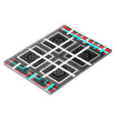 Carnet Impression À damiers Motif (Côté gauche)