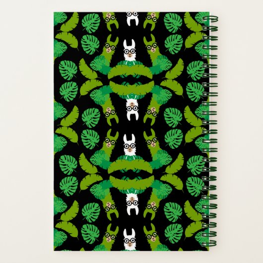 Carnet Impression à thème Llama (Verso)