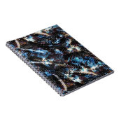 Carnet impression Abstraite de reptiles de peau de serpen (Côté Droit)