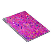 Carnet Impression abstraite Jubilé Magenta  (Côté Droit)