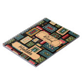 Carnet Impression africaine personnalisée (Côté gauche)